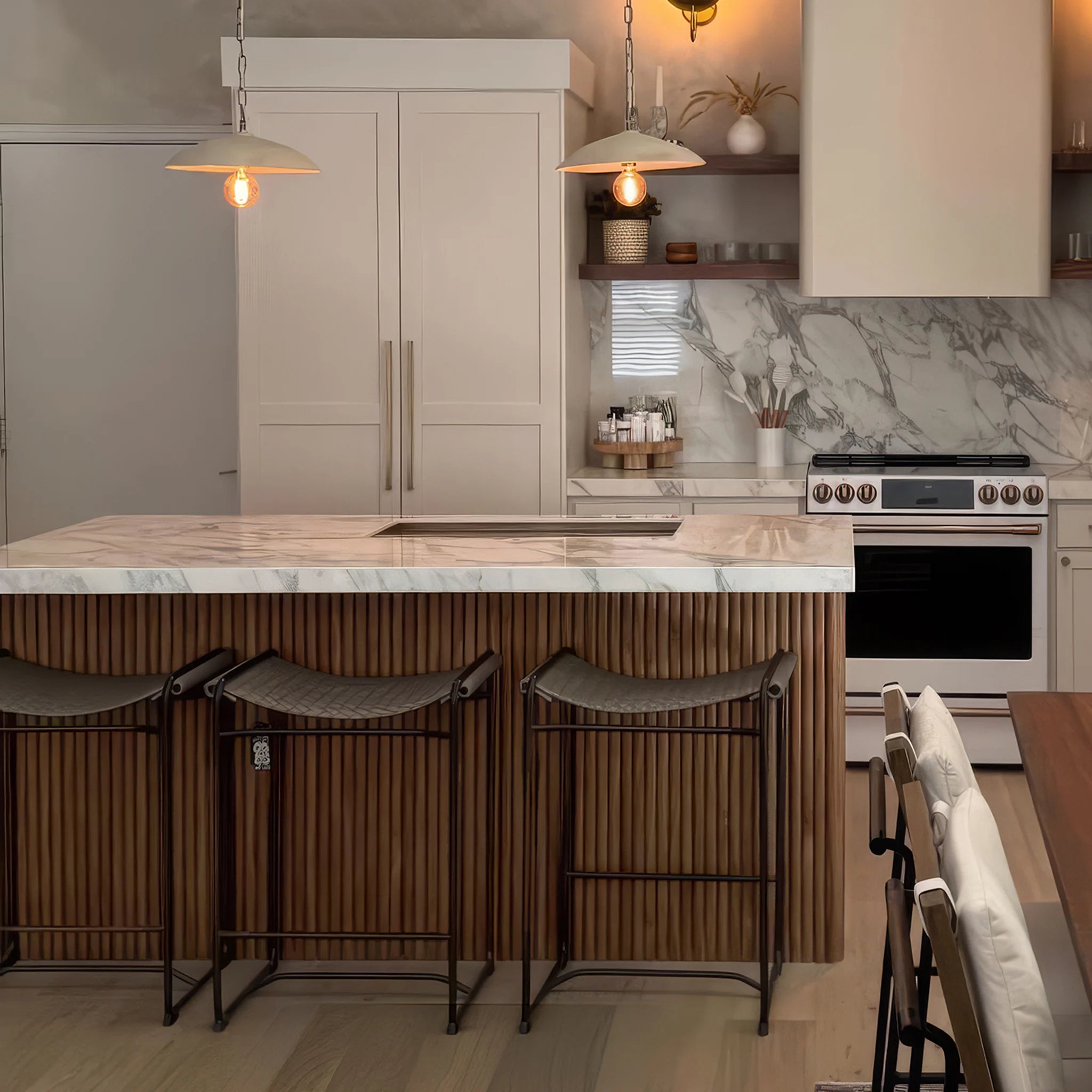 Natural Walnut Flexible Tambour Panels 120"