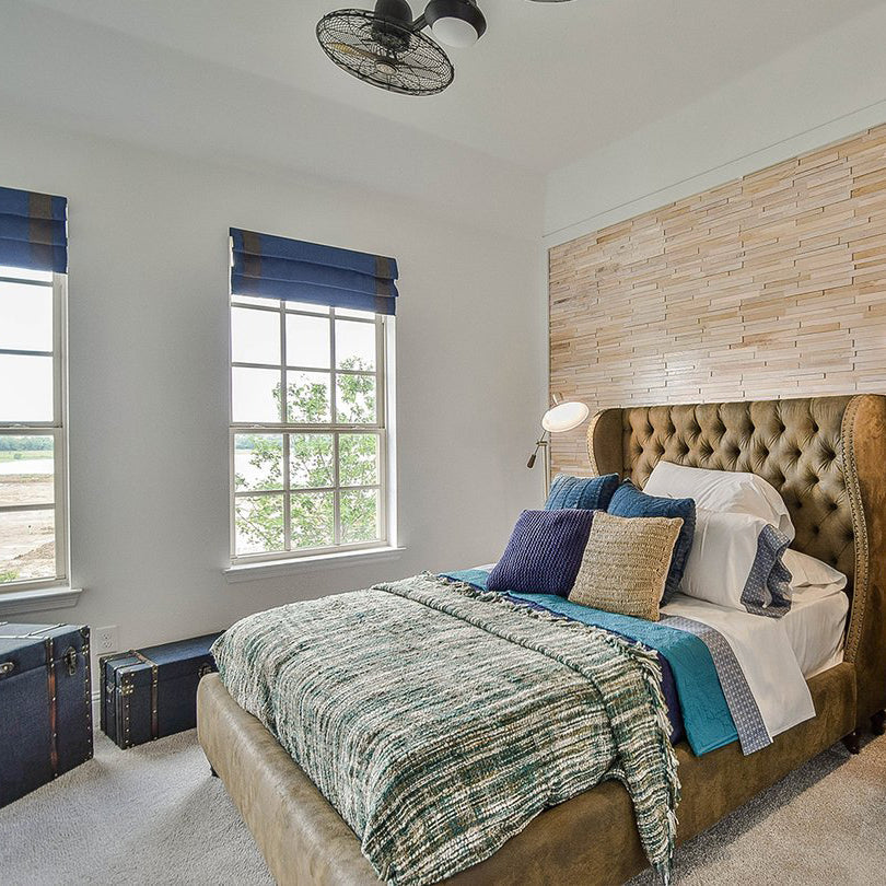 Natural Oak 3D Stacked Wall Panels