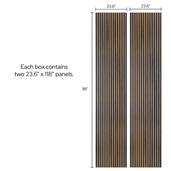 Sandal Walnut Acoustic Slat Panels 94.5"
