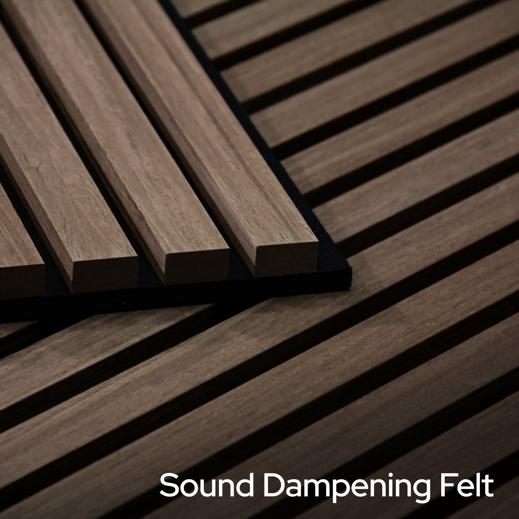 Sandal Walnut Acoustic Slat Panels 94.5" or 118" Length