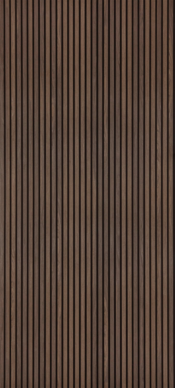 Toasted Walnut Acoustic Slat Panel 94.5" Sample