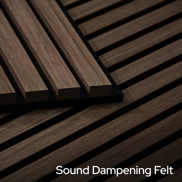 Toasted Walnut Acoustic Slat Panels 94.5"or 120"