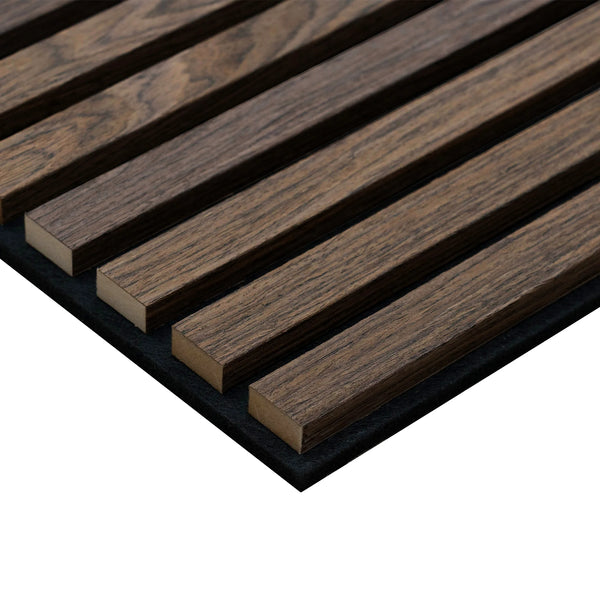 Toasted Walnut Acoustic Slat Tiles 23.6"