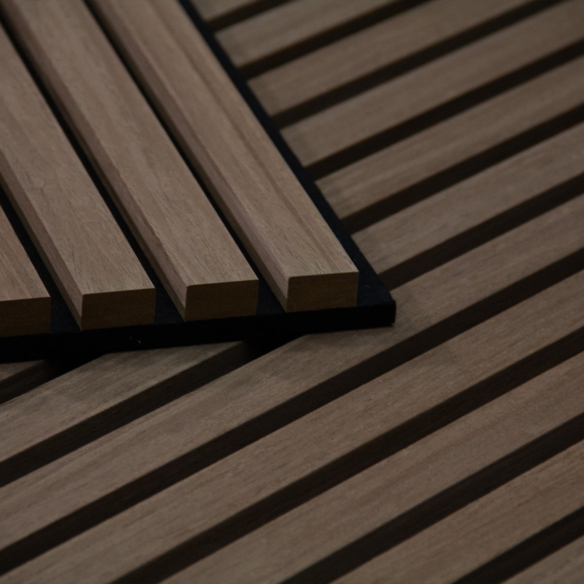 Warm Oak Acoustic Slat Panels