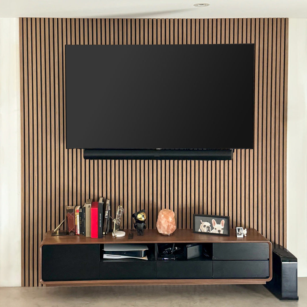 Warm Oak Acoustic Slat Panels