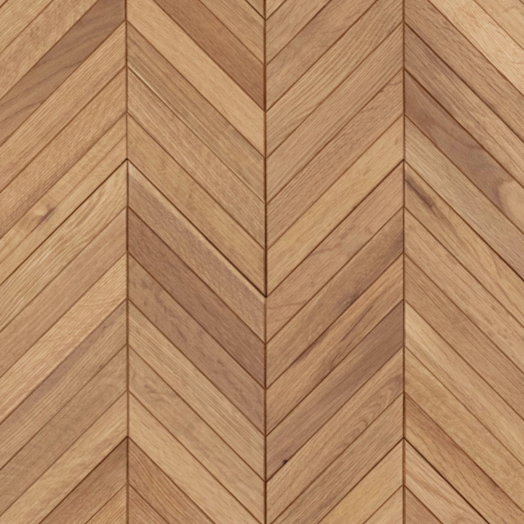 Natural white oak chevron wood flooring