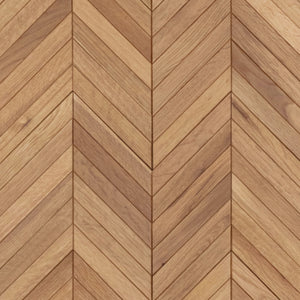 Natural white oak chevron wood flooring