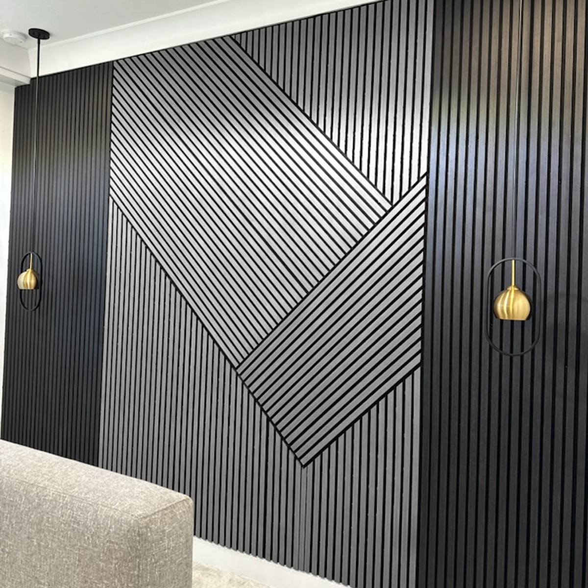 Dusty Grey Oak Acoustic Slat Panels