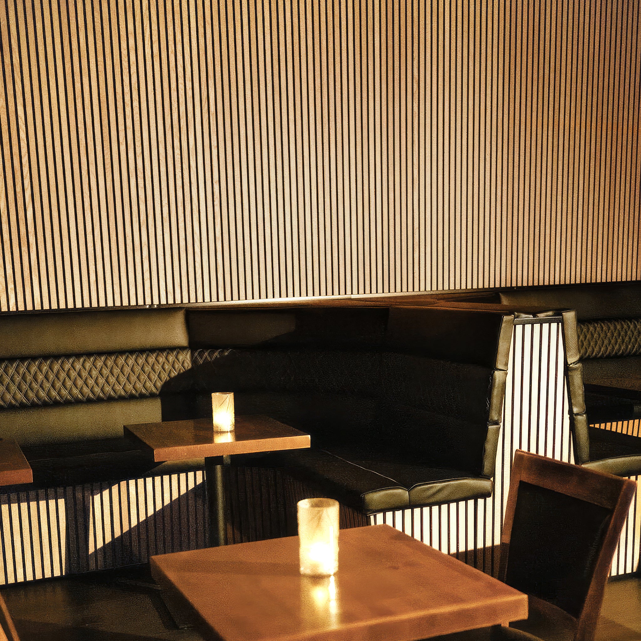 Natural Oak Acoustic Slat Panels 94.5" or 118" Length