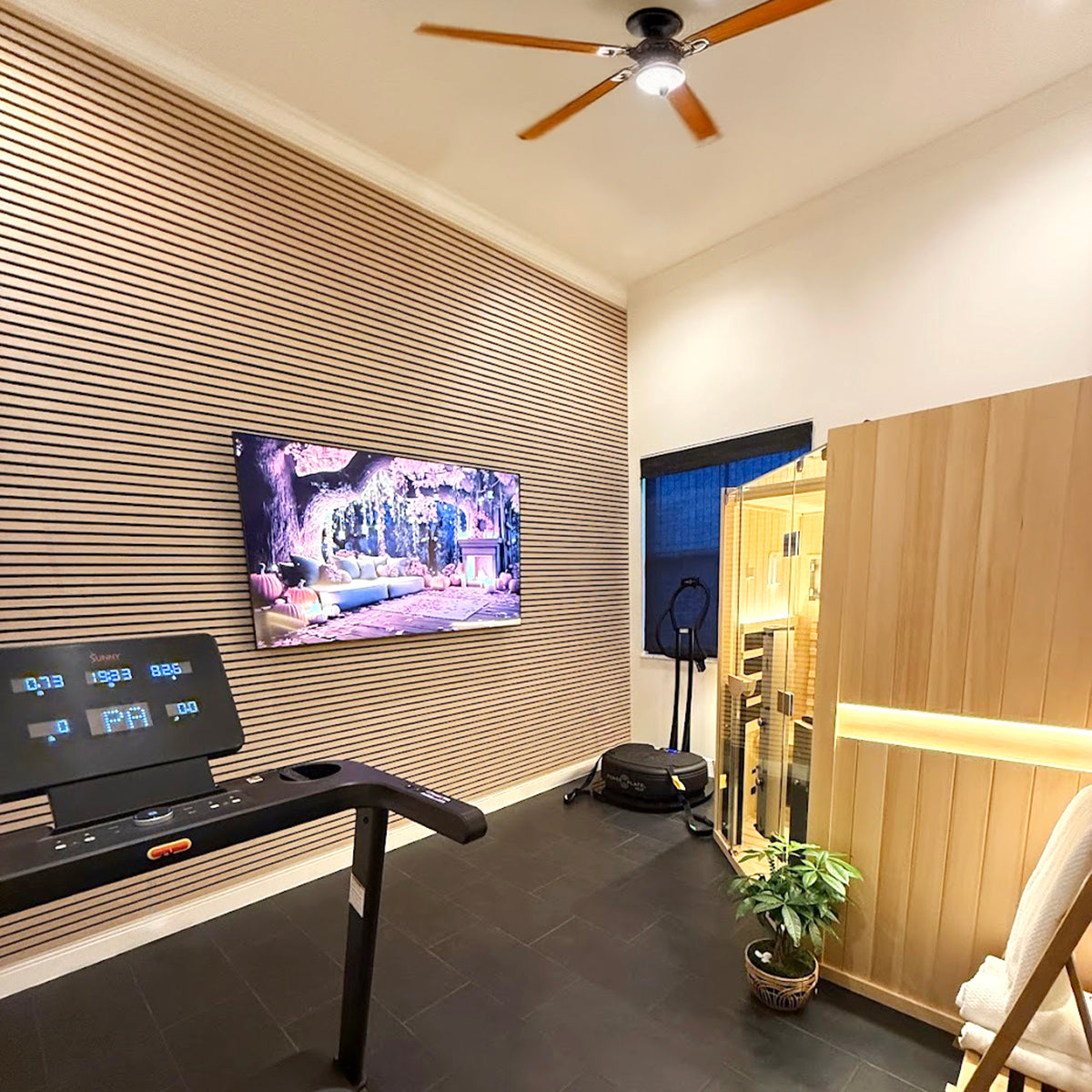 Parchment Oak Acoustic Slat Panels 94.5" or 118" Length