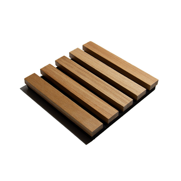 Natural Acoustic Slat Panel Sample