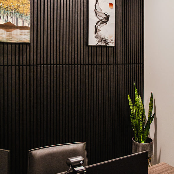 Obsidian Acoustic Slat Panel