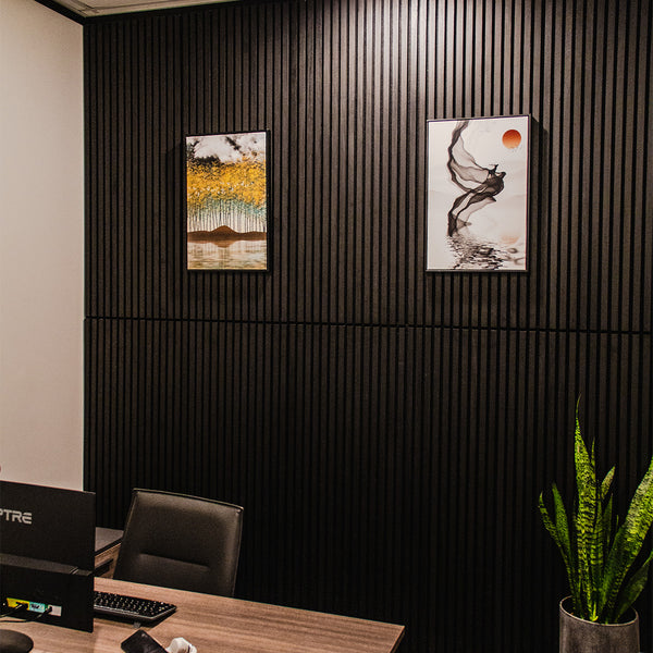 Obsidian Acoustic Slat Panel