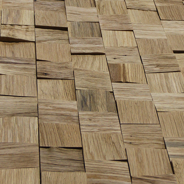 3D Natural End Grain White Oak